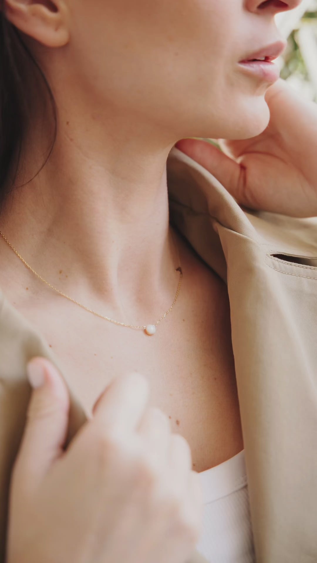 BASIC anyatej nyaklánc 14 kt gold